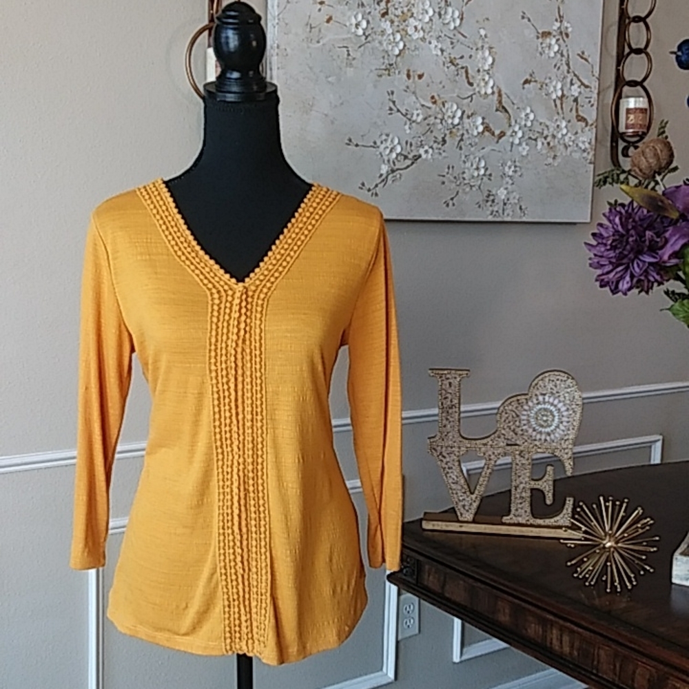🍁🍂 Carolyn Taylor 3/4 Sleeves Tunic Top. Size S. 🍁🍂 - Picture 5 of 17